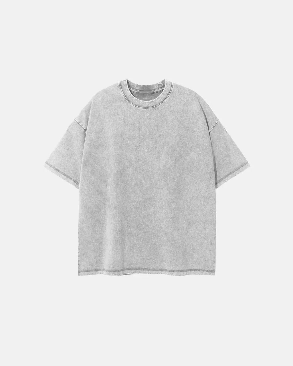 Mock Neck Wax Washed T-Shirt | Inflation Streetwear