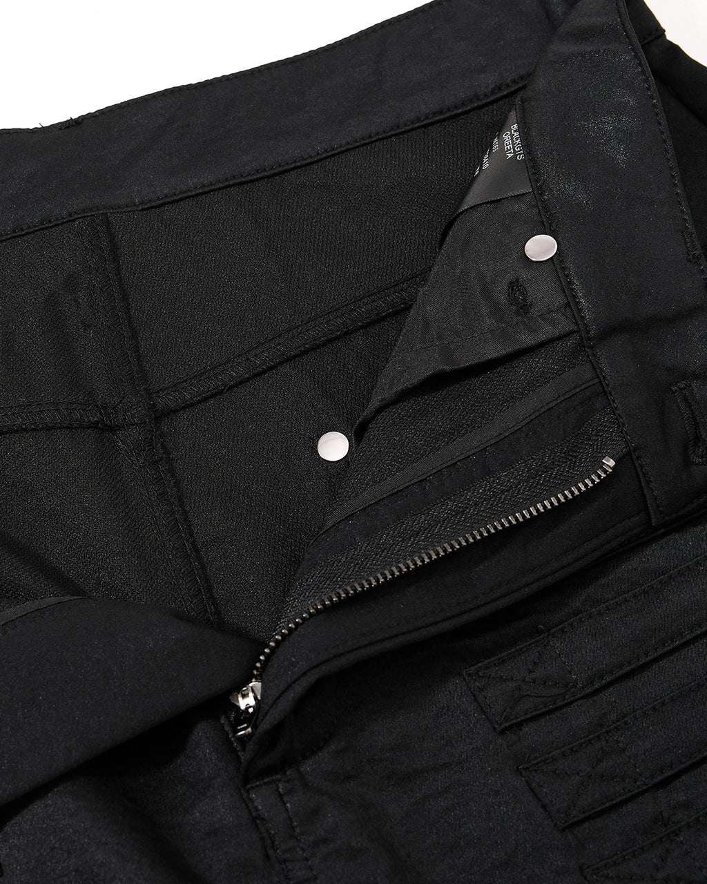 Black Graphic Wide Leg Pants | Inflation Streetwear
