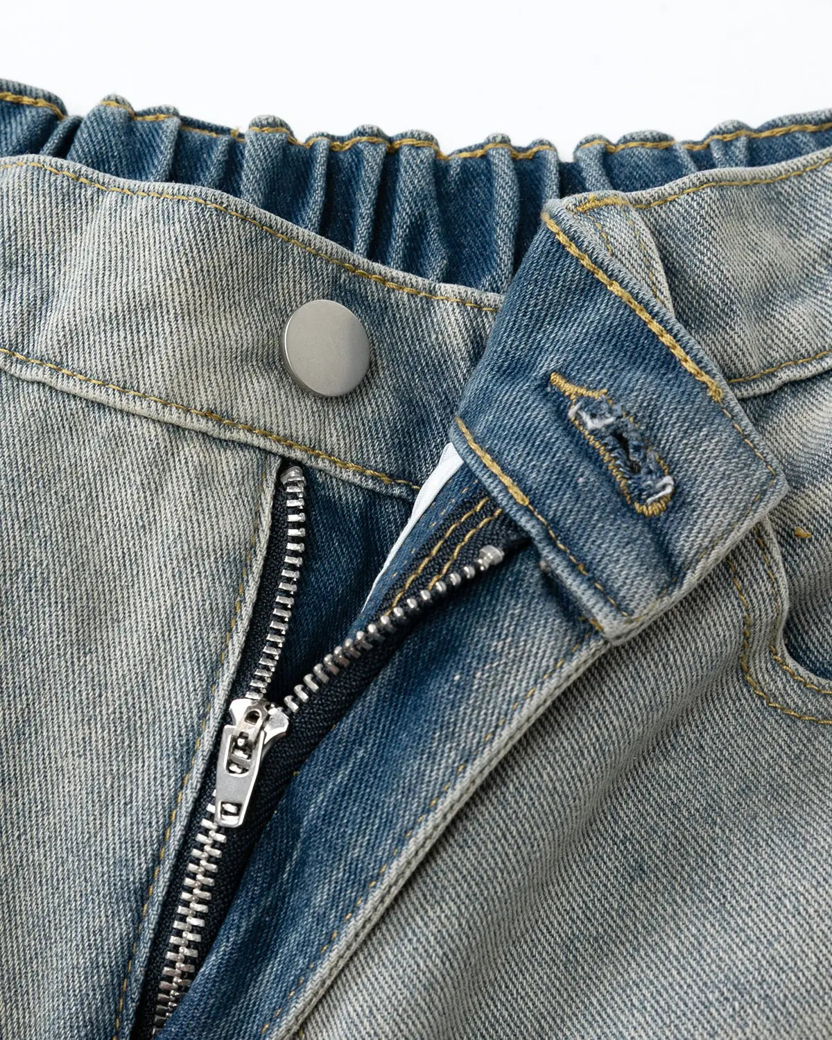 Structured Washed Denim Shorts | Inflation Streetwear
