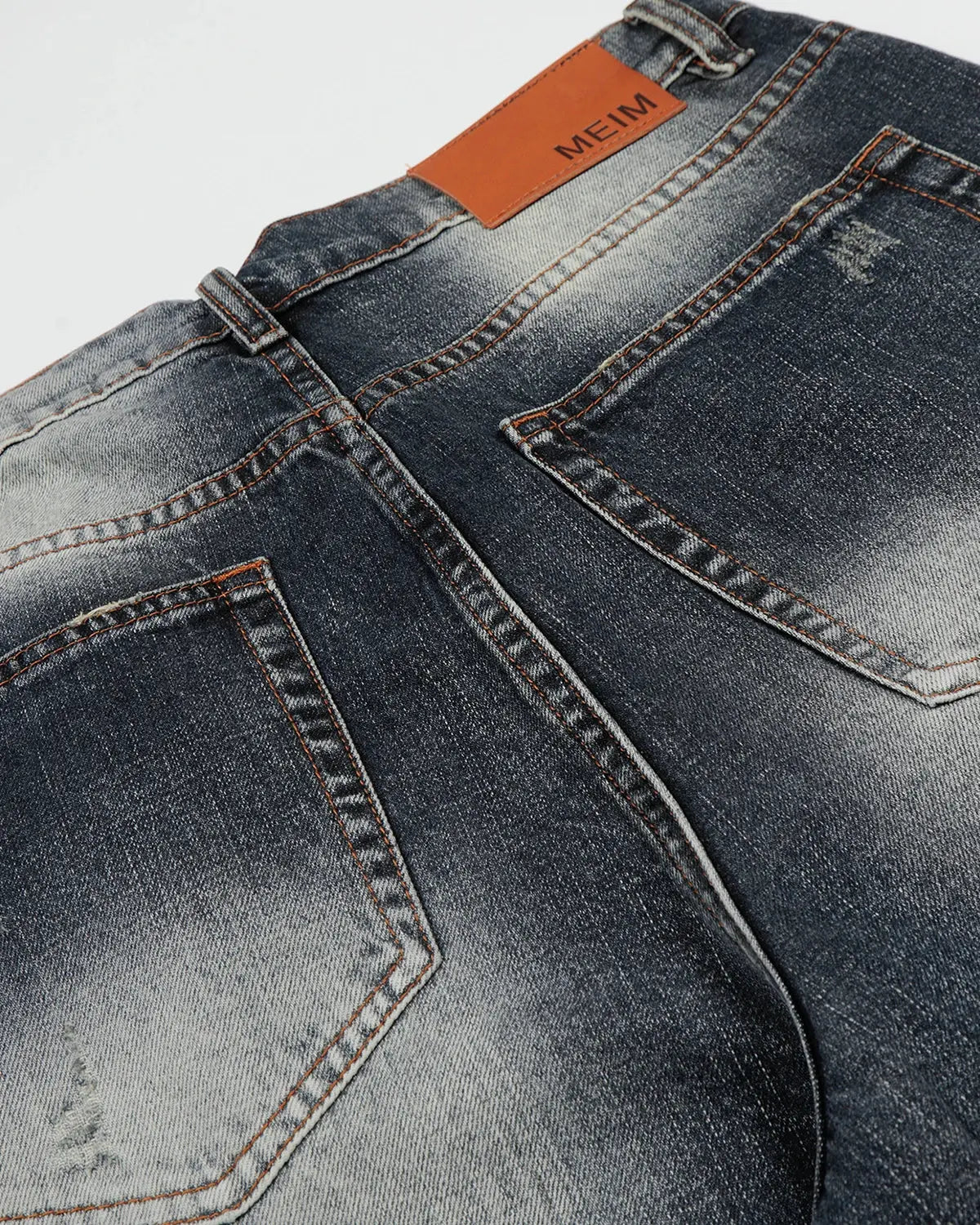 Faded Whisker Baggy Jeans | Inflation Streetwear