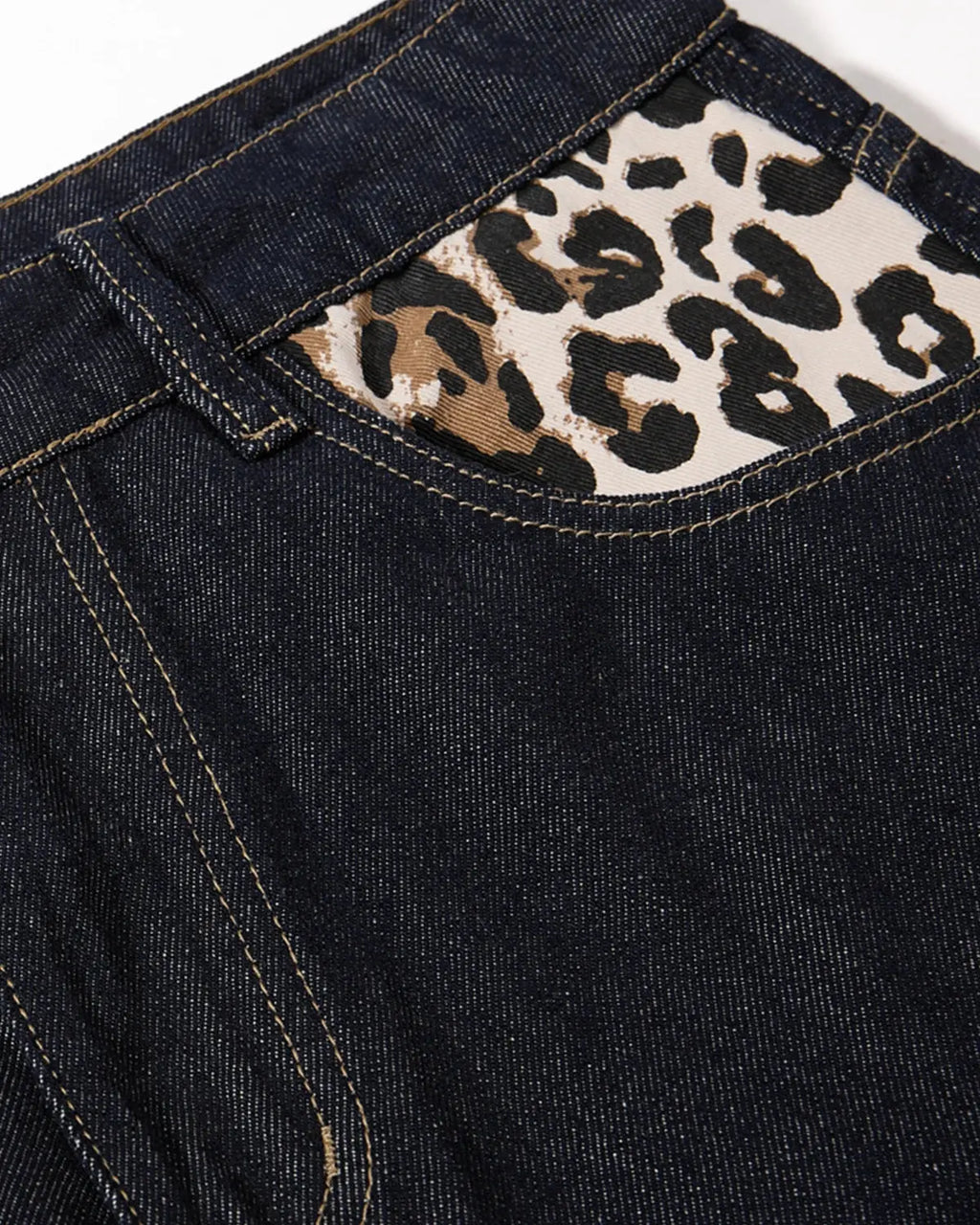 Leopard Star Patch Barrel Jeans | Inflation Streetwear