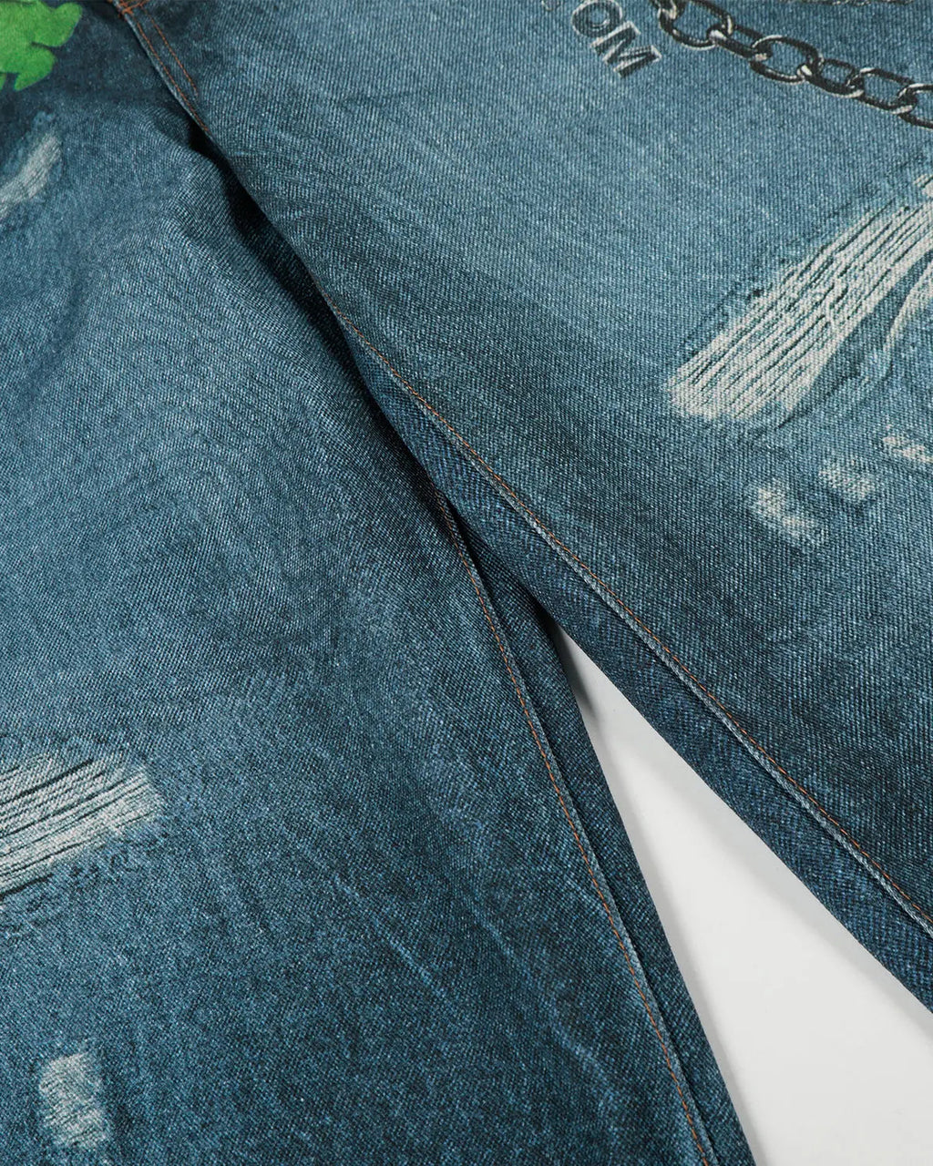 3D Print Chain Barrel Jeans | Inflation Streetwear