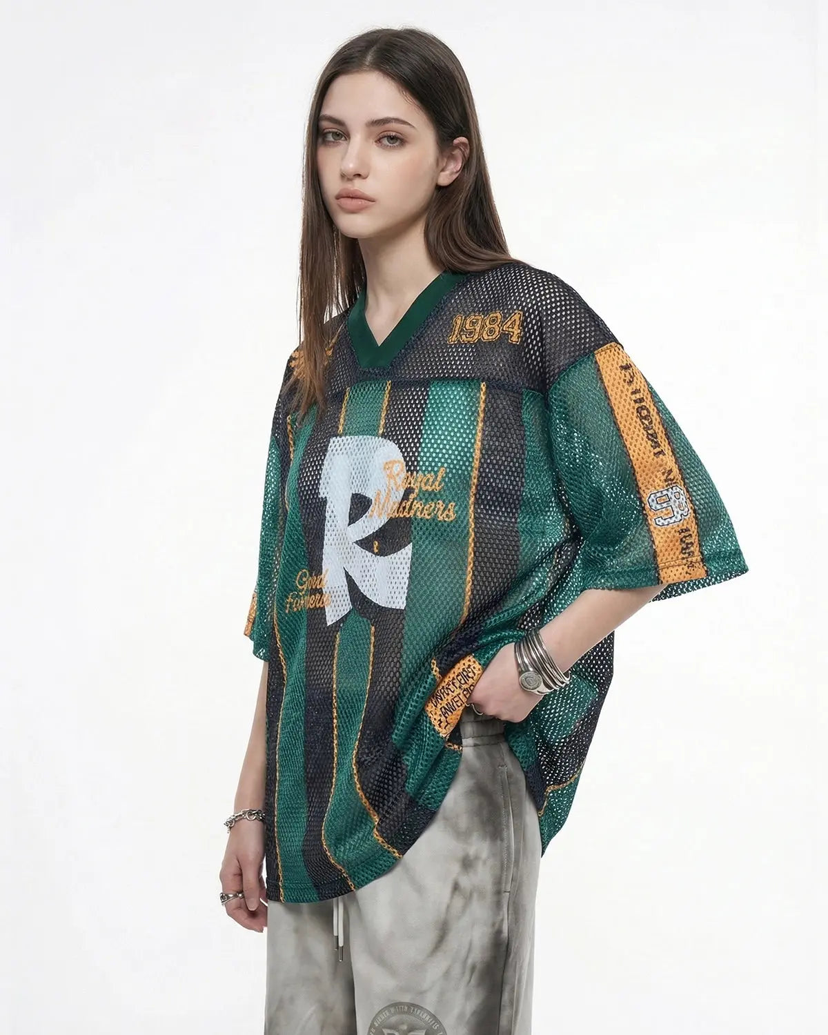 Vintage Striped Mesh Jersey | Inflation Streetwear