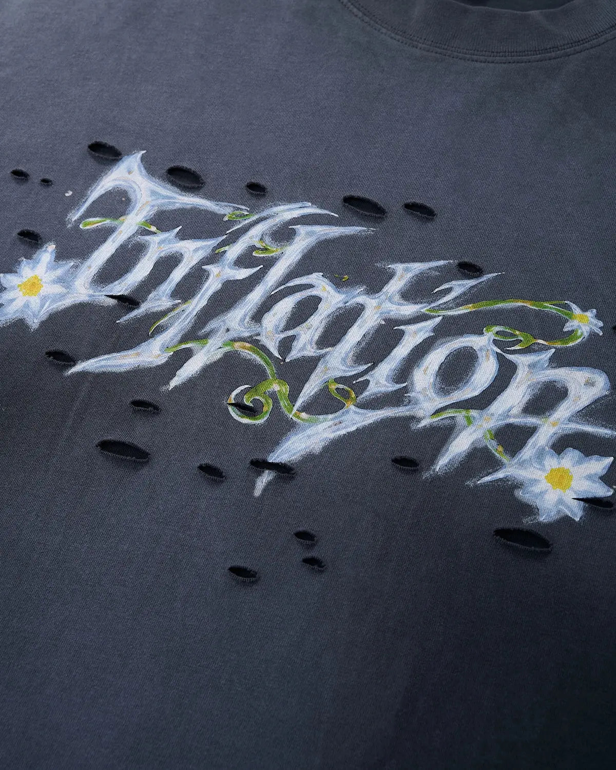 Monkey Washed Ripped Graphic Tees | Inflation Streetwear