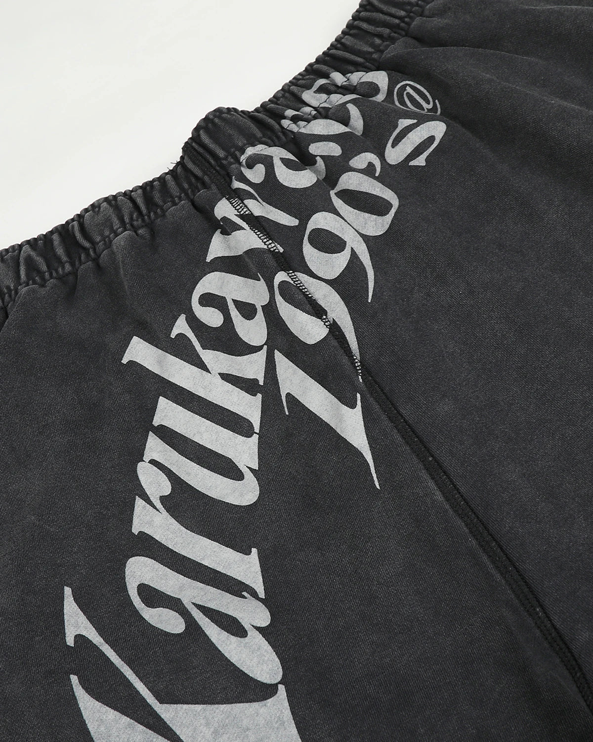 Washed Graphic Wide-Leg Sweatpants | Inflation Streetwear