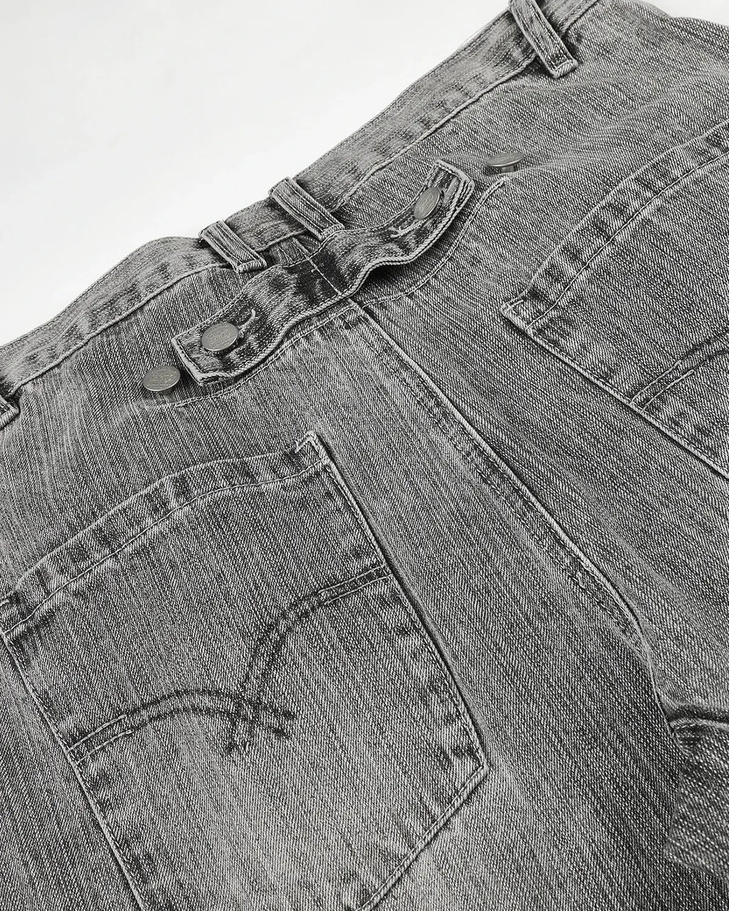 Bamboo Weave Barrel Jeans | Inflation Streetwear
