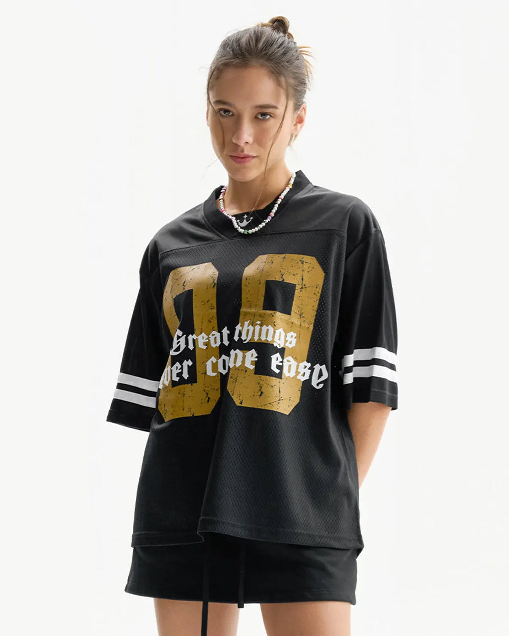 Satin Patchwork Mesh Jersey | Inflation Streetwear