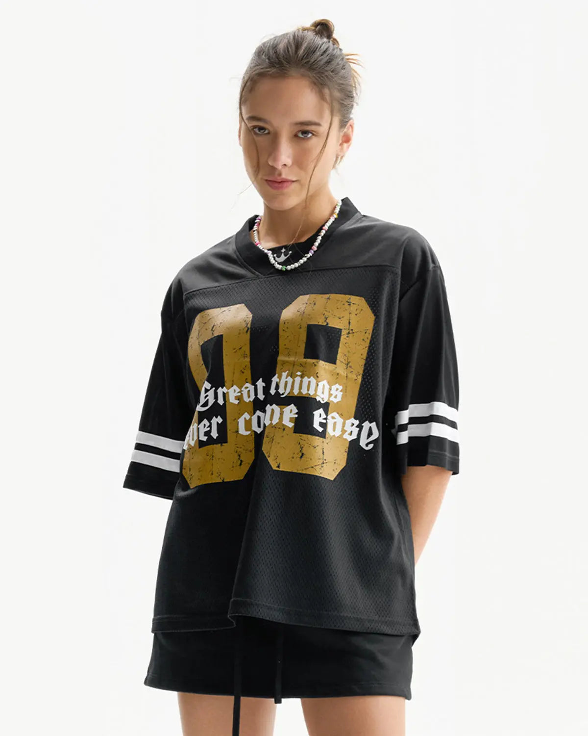 Satin Patchwork Mesh Jersey | Inflation Streetwear