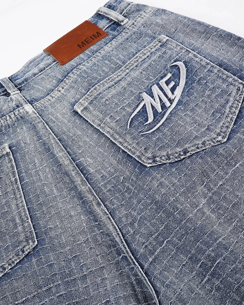 Grid Texture Baggy Jorts | Inflation Streetwear