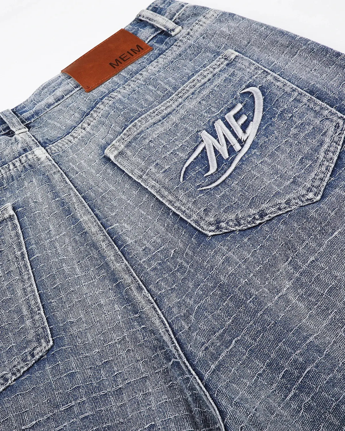 Grid Texture Baggy Jorts | Inflation Streetwear