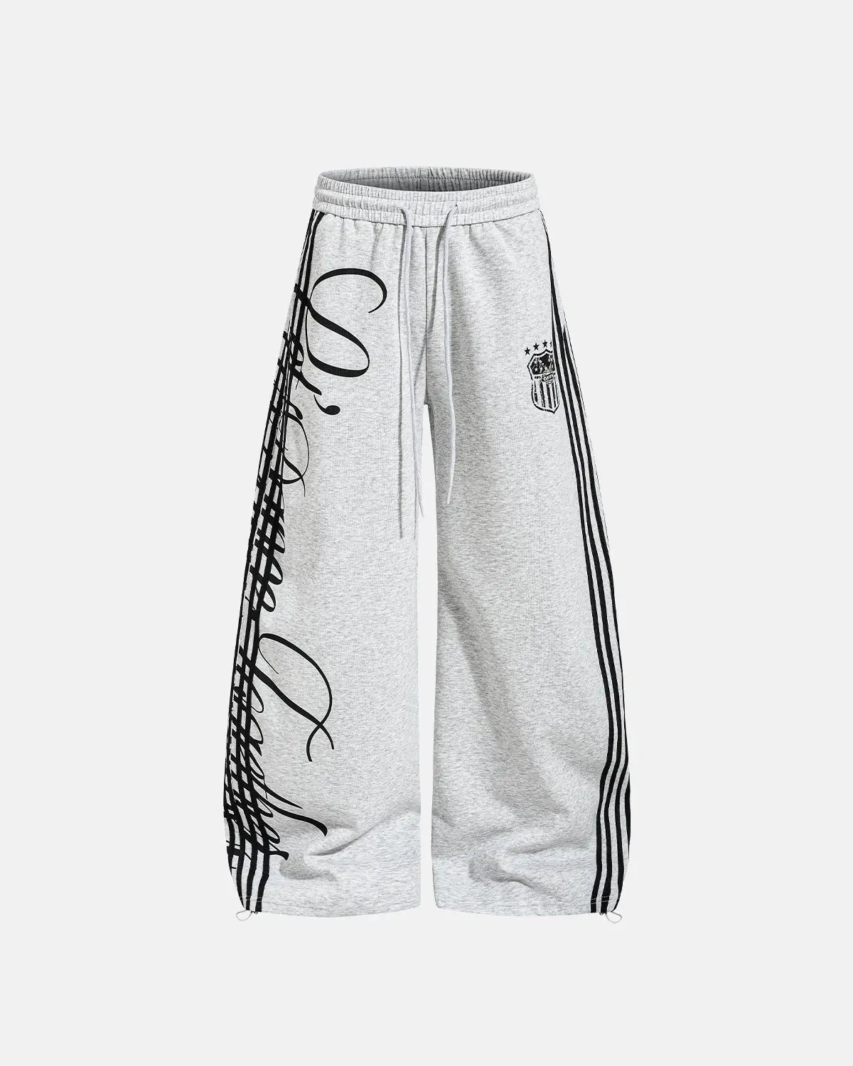 Script Stripe Baggy Sweatpants| Inflation Streetwear