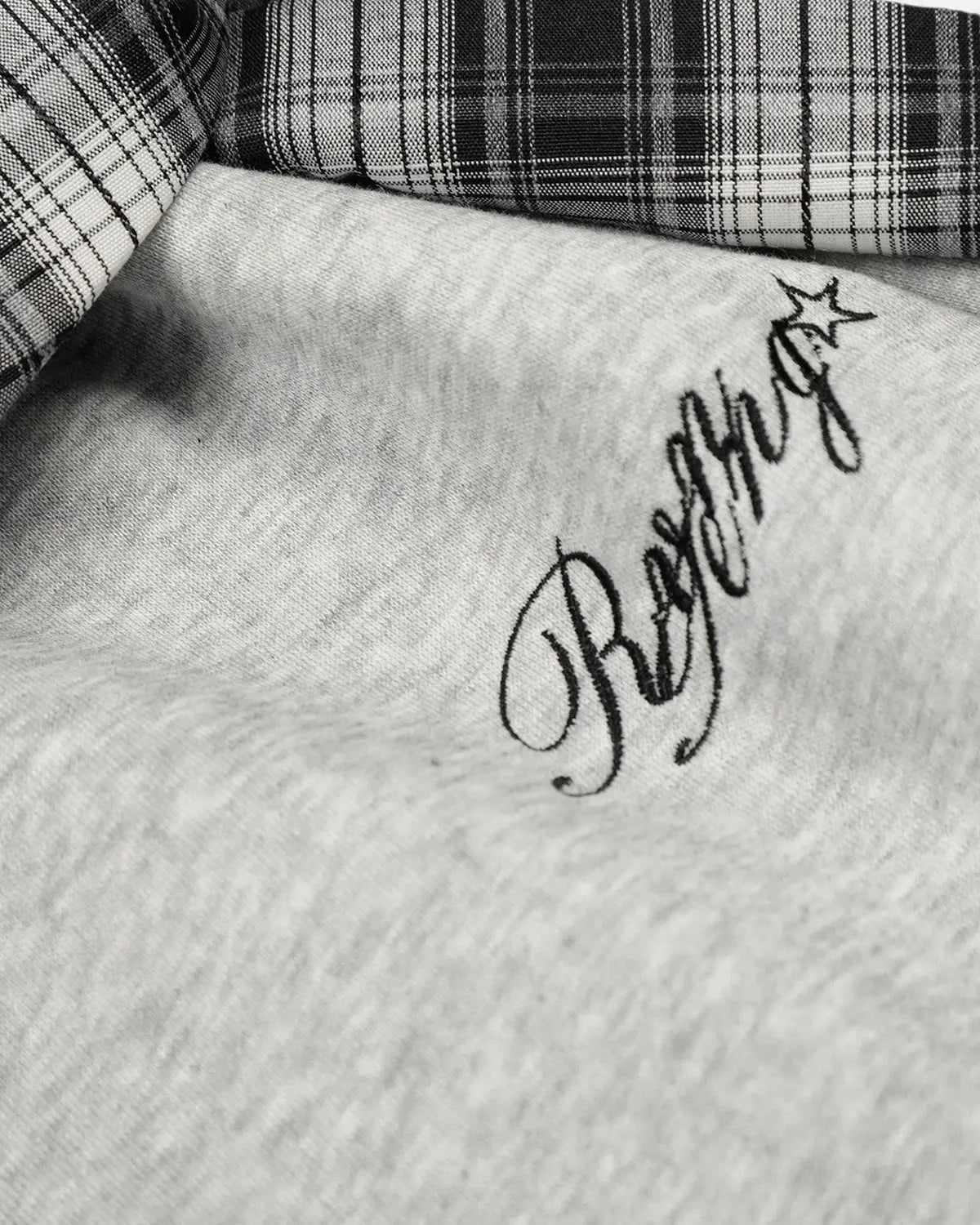 Plaid Layered Baggy Sweatpants | Inflation Streetwear