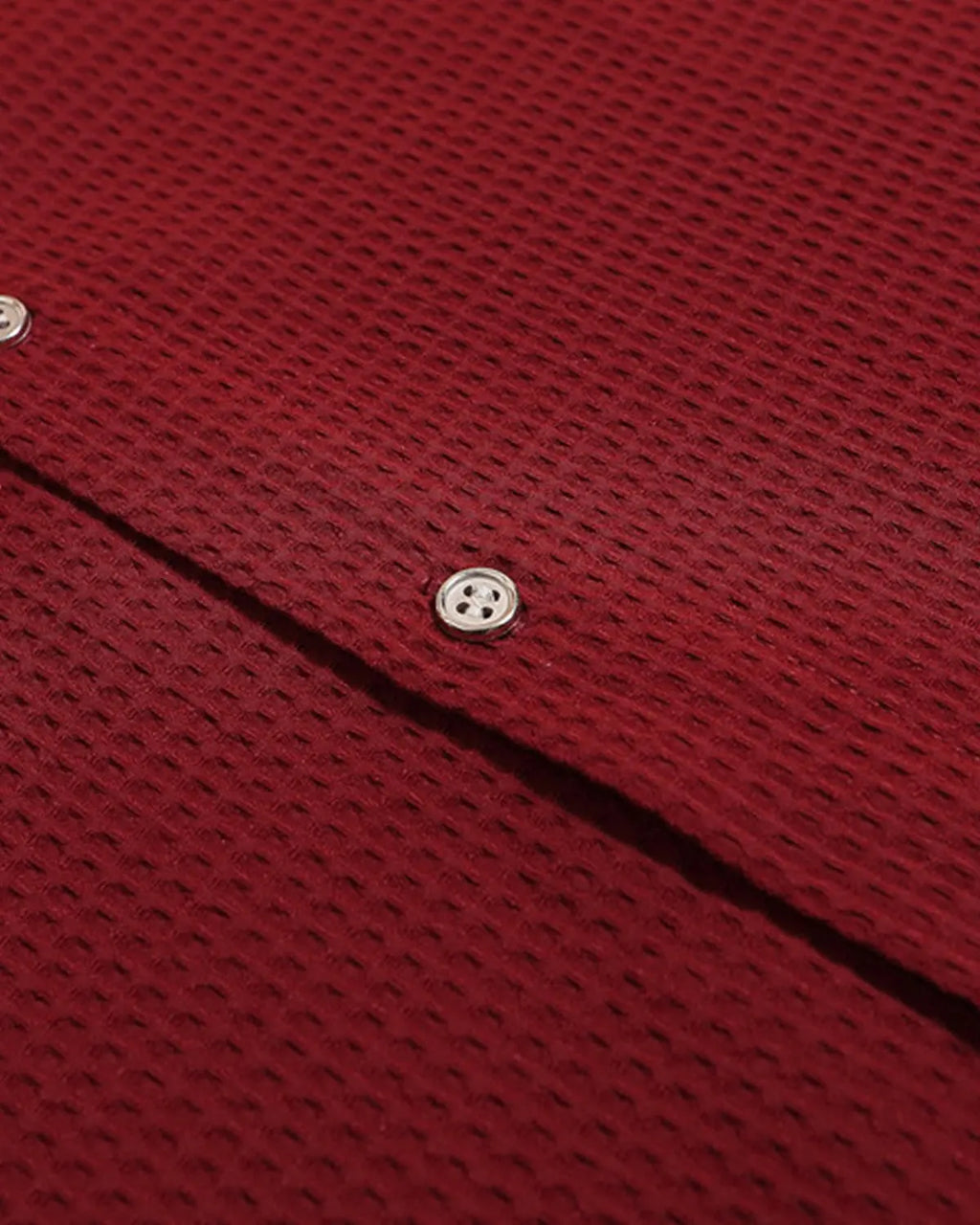 Waffle Shirt with Metal Clasp Detail | Inflation Streetwear