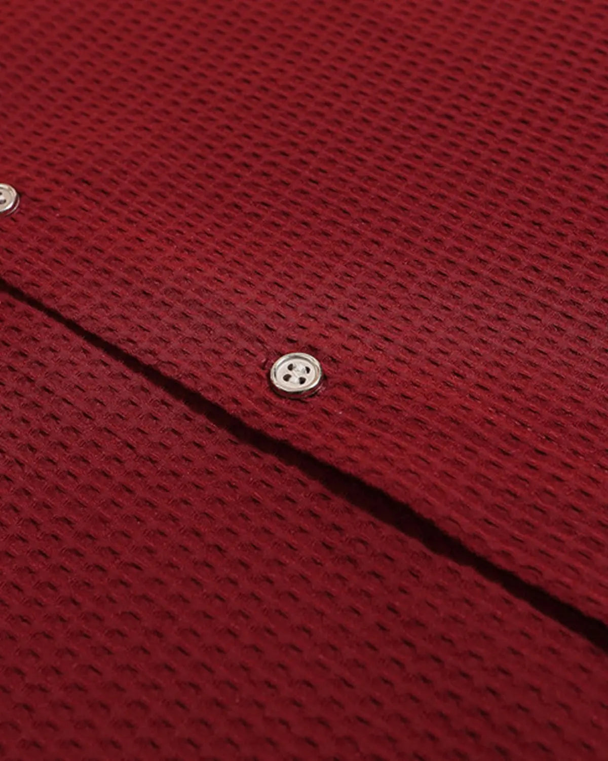 Waffle Shirt with Metal Clasp Detail | Inflation Streetwear