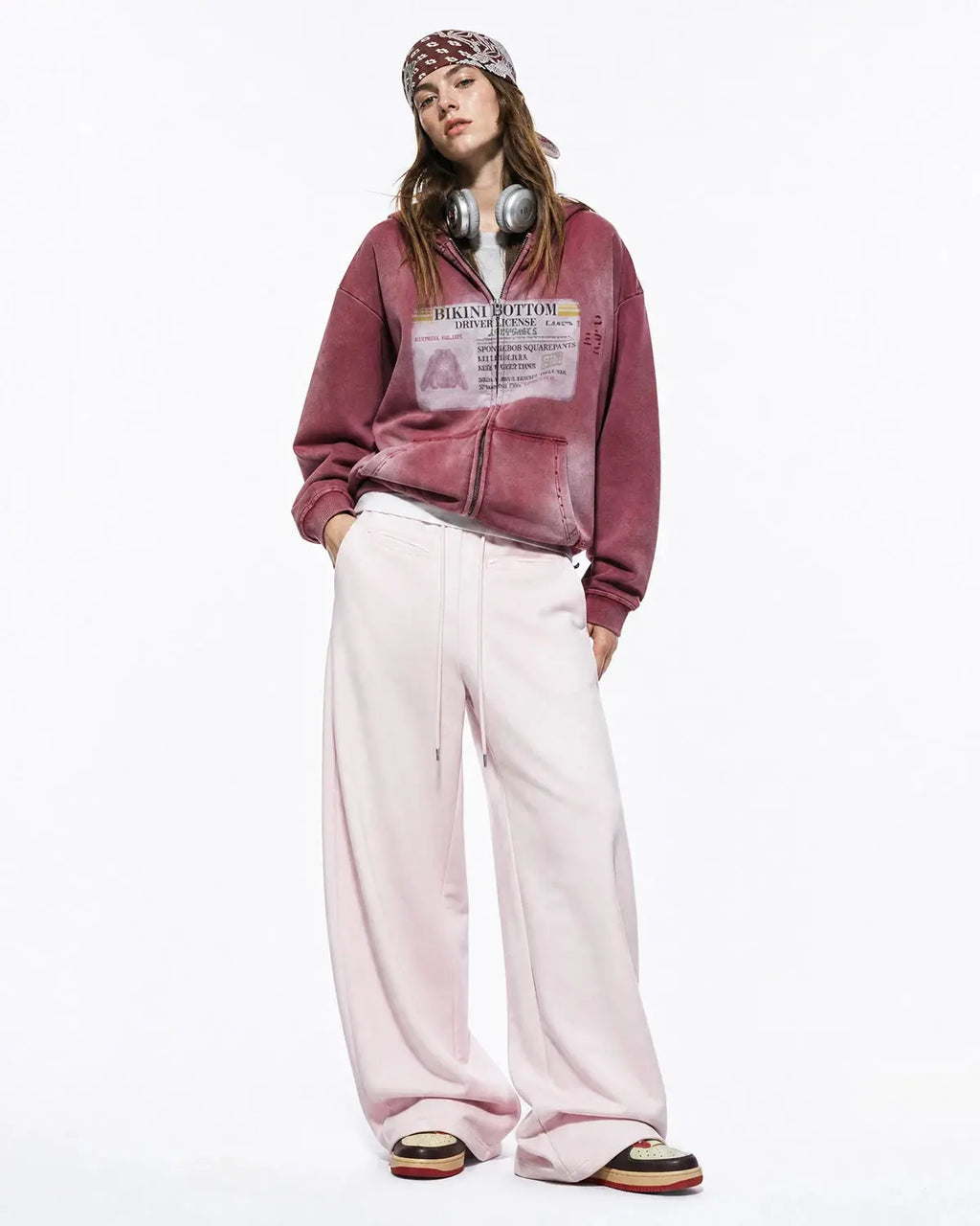Curved Wide-Leg Sweatpants | Inflation Streetwear