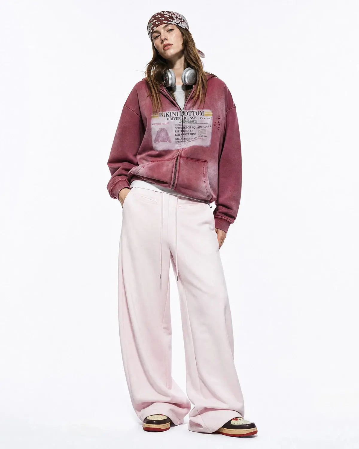 Curved Wide-Leg Sweatpants | Inflation Streetwear