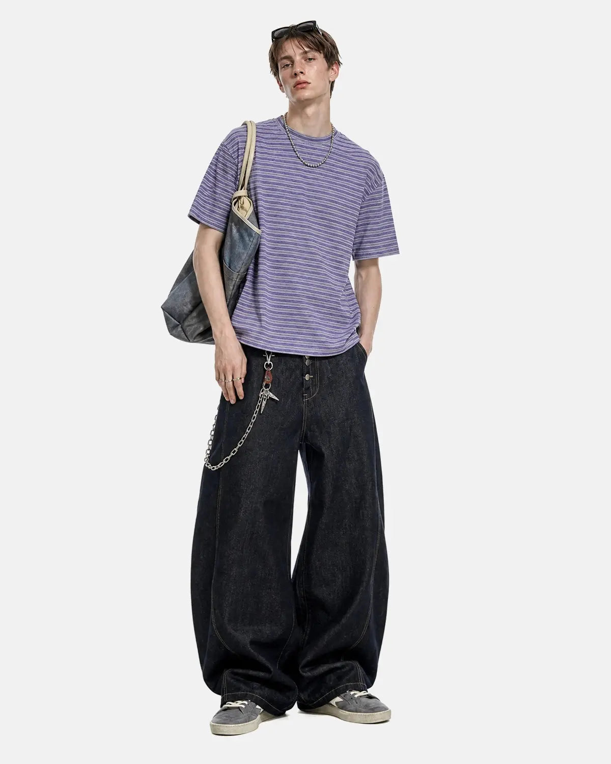Retro Striped Boxy T-Shirt | Inflation Streetwear