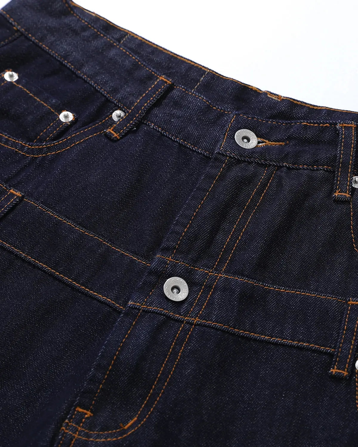 Double Waist Rivet Baggy Jorts | Inflation Streetwear
