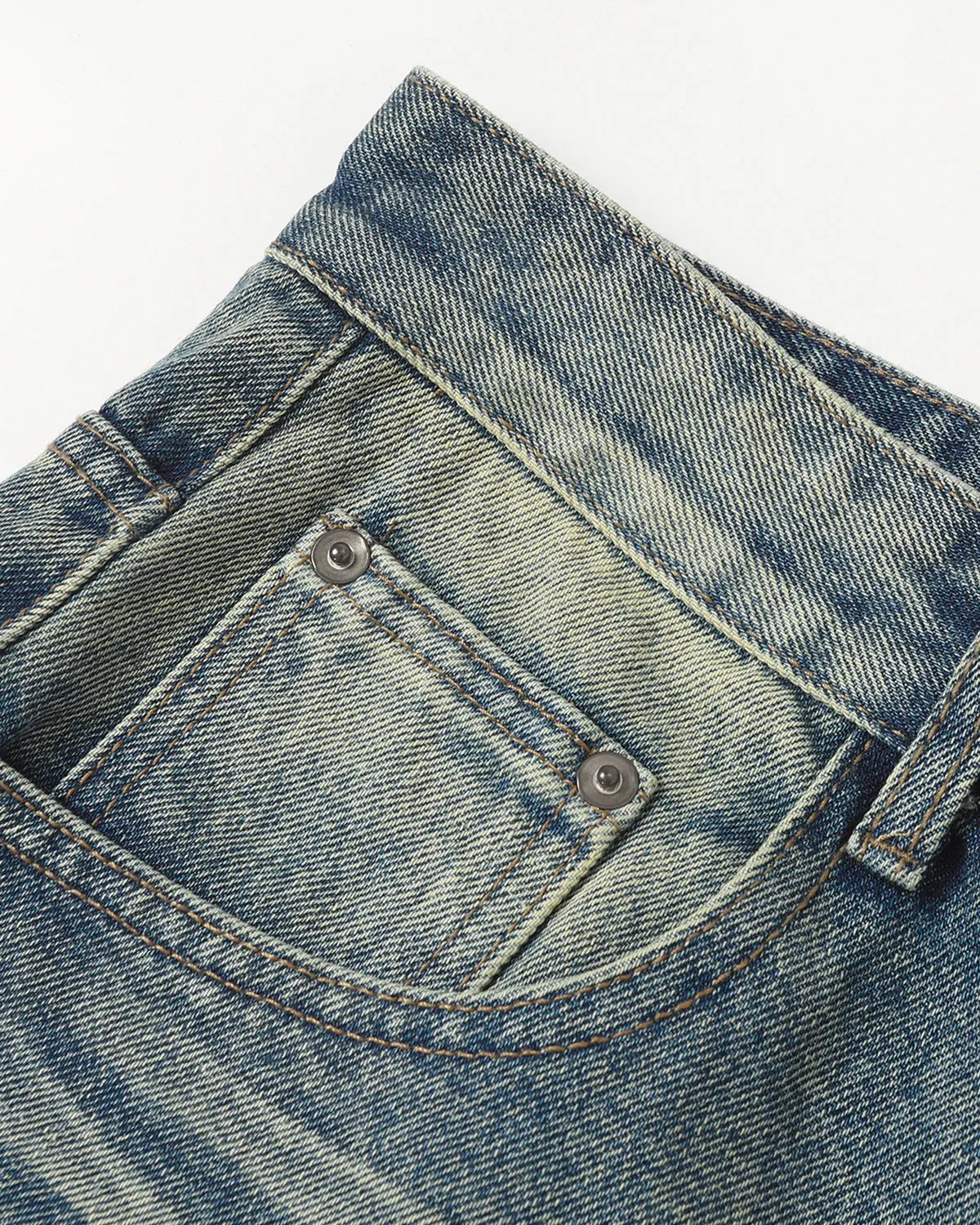 Mid-Length Washed Denim Shorts | Inflation Streetwear