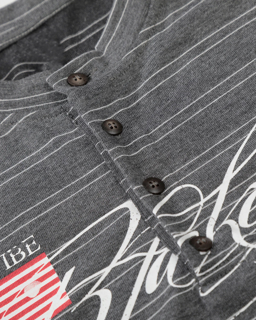 Layered Henley Stripe T-Shirt | Inflation Streetwear