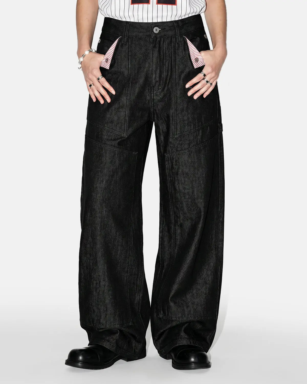 Deconstructed Utility Baggy Jeans | Inflation Streetwear