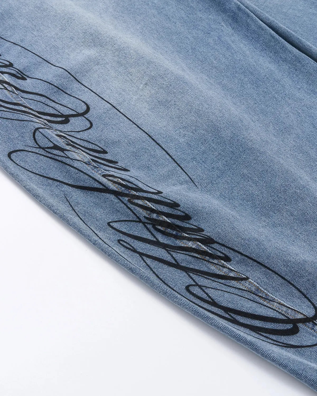 Script Graphic Barrel Jeans | Inflation Streetwear