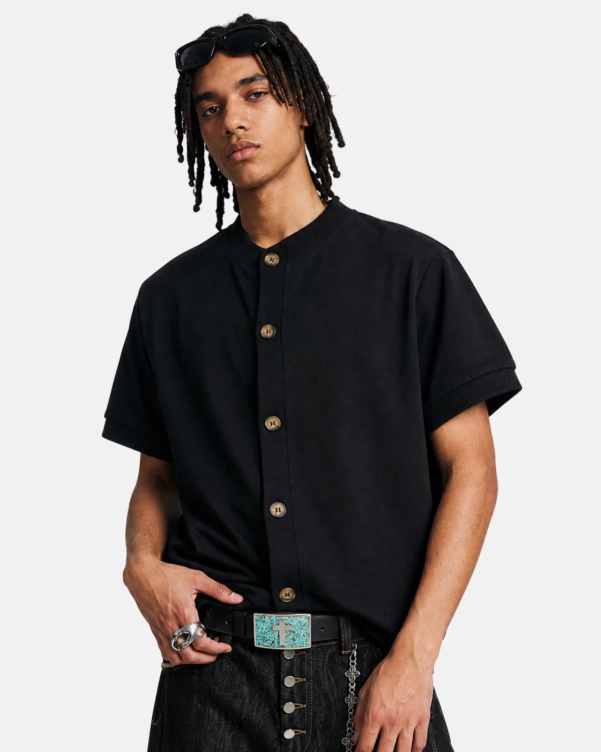 Old Money Short Sleeve Button Cardigan | Inflation Streetwear