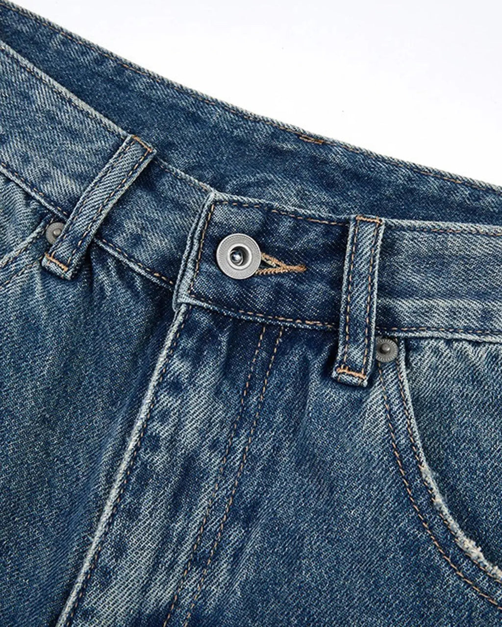 Heavy Washed Distressed Baggy Jorts | Inflation Streetwear