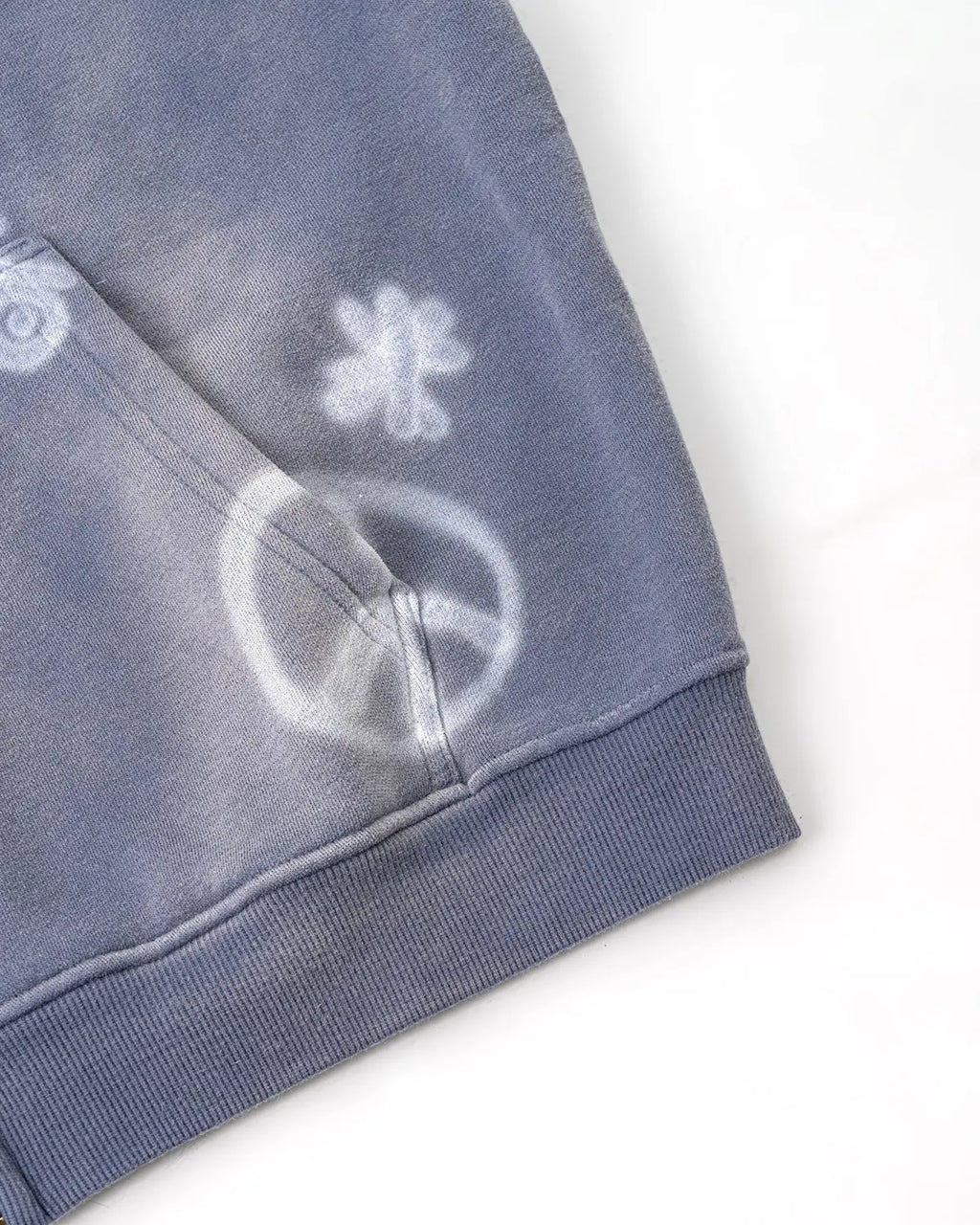 INFLATION Graffiti Washed Zip Up Hoodies