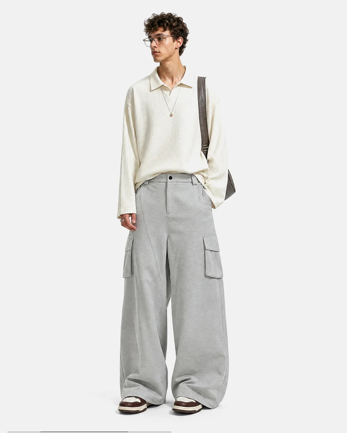 Structured Wide Leg Cargo Pants | Inflation Streetwear