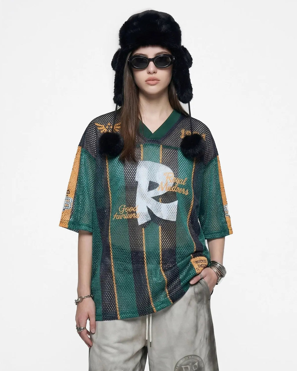 Vintage Striped Mesh Jersey | Inflation Streetwear