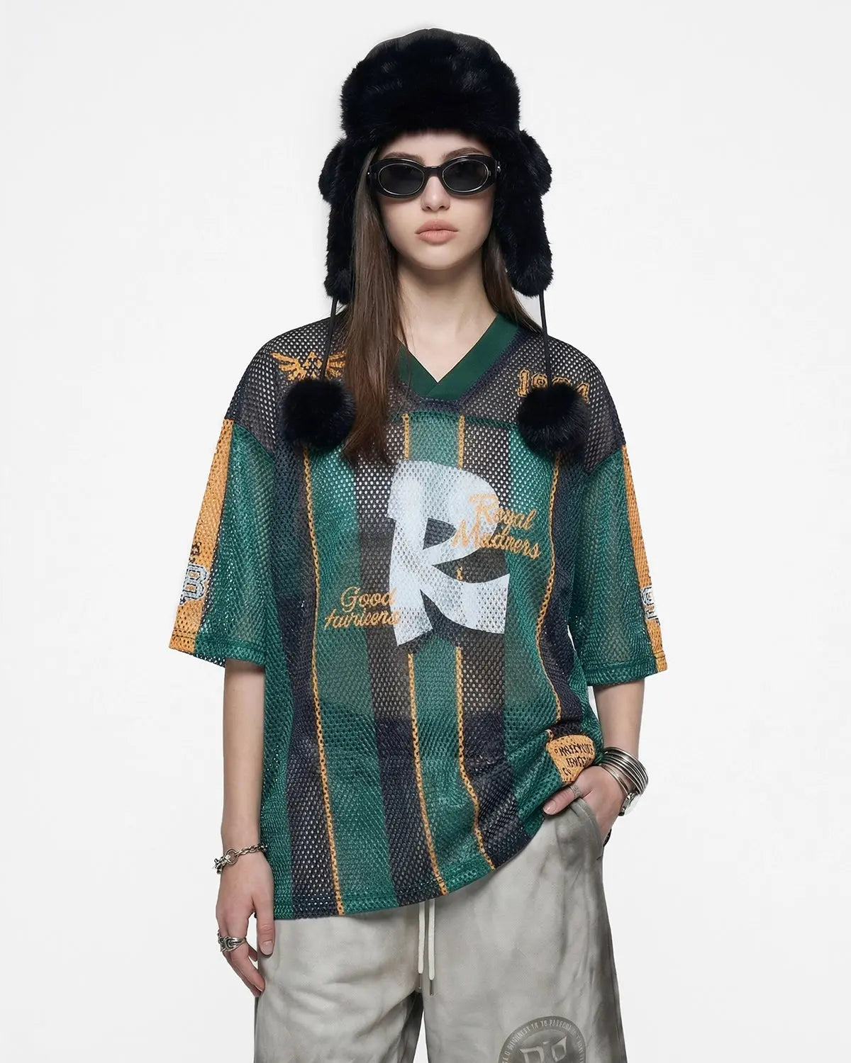 Vintage Striped Mesh Jersey | Inflation Streetwear
