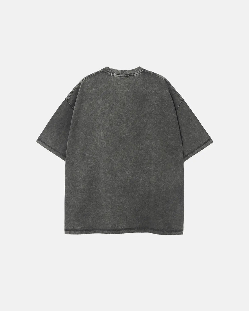 Mock Neck Wax Washed T-Shirt | Inflation Streetwear