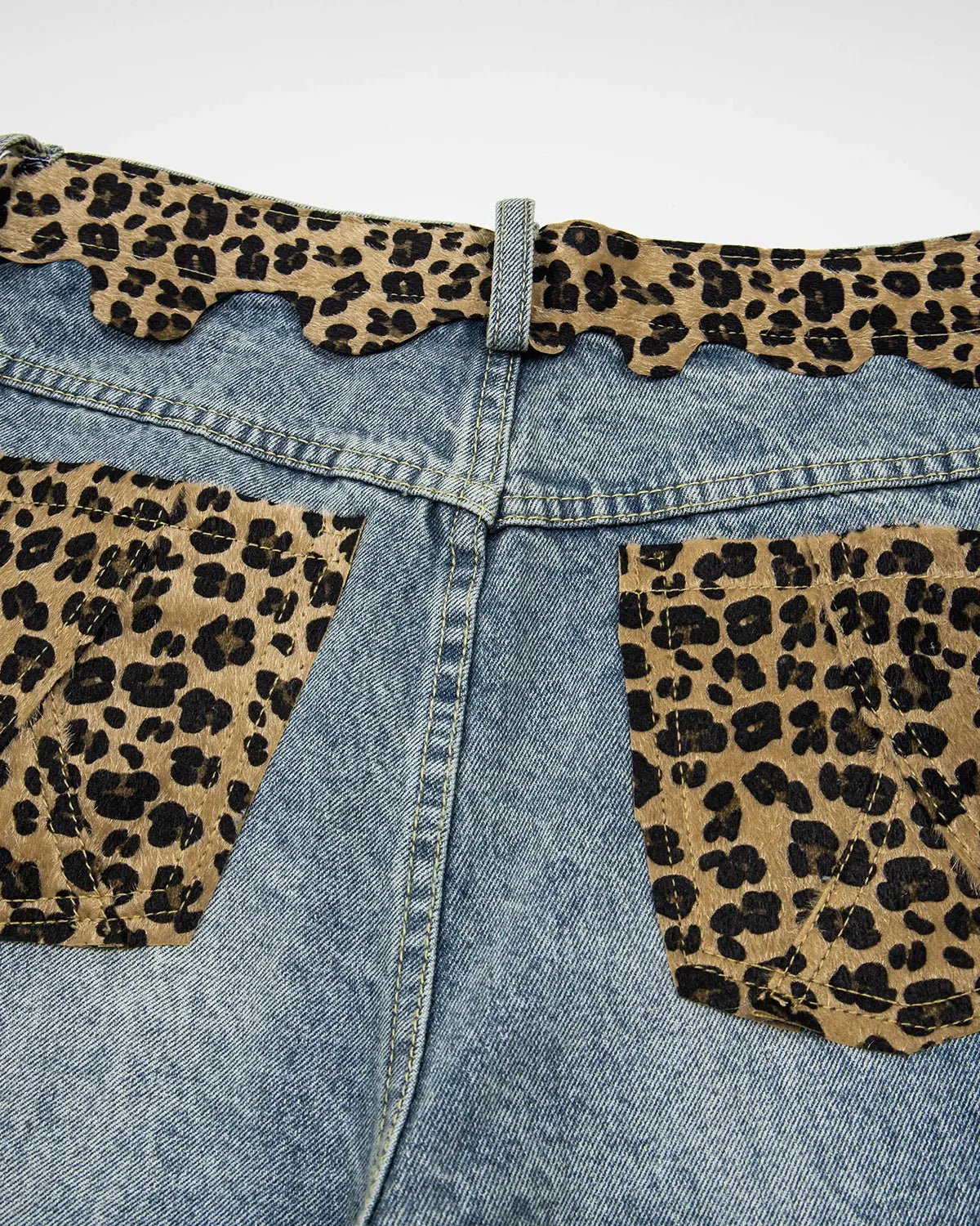 Leopard Patchwork Jorts | Inflation Streetwear