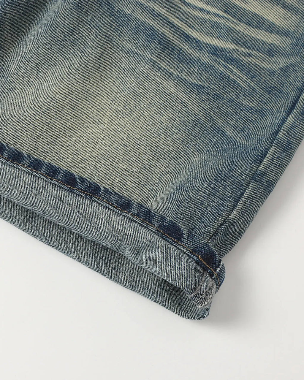 Mid-Length Washed Denim Shorts | Inflation Streetwear