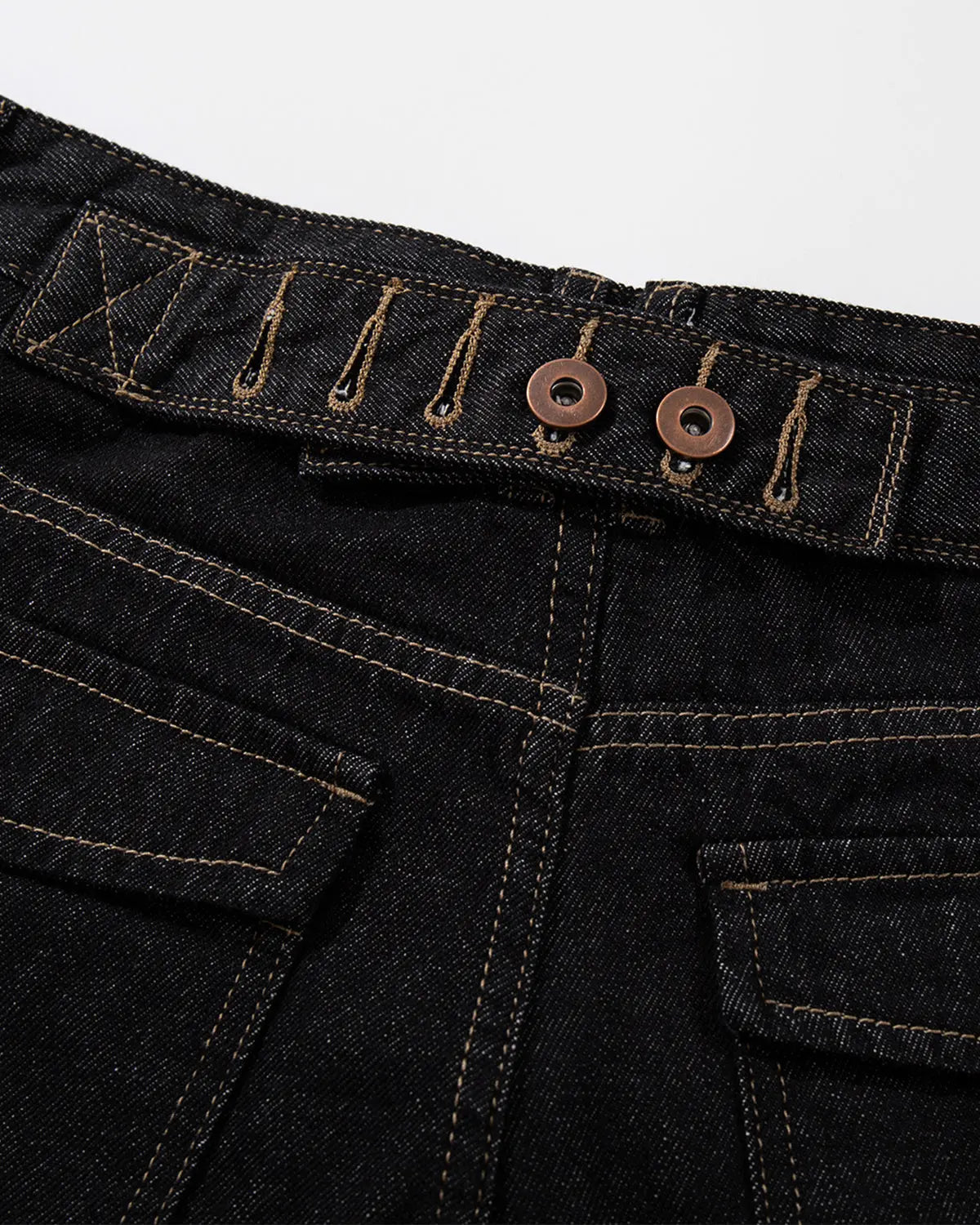 Raw Denim Longline Cargo Jorts | Inflation Streetwear