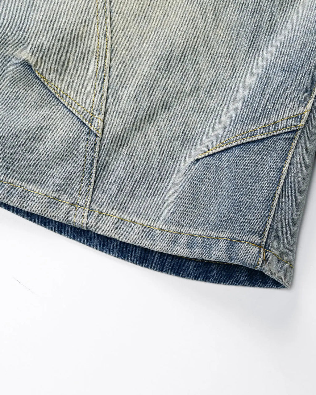 Structured Washed Denim Shorts | Inflation Streetwear