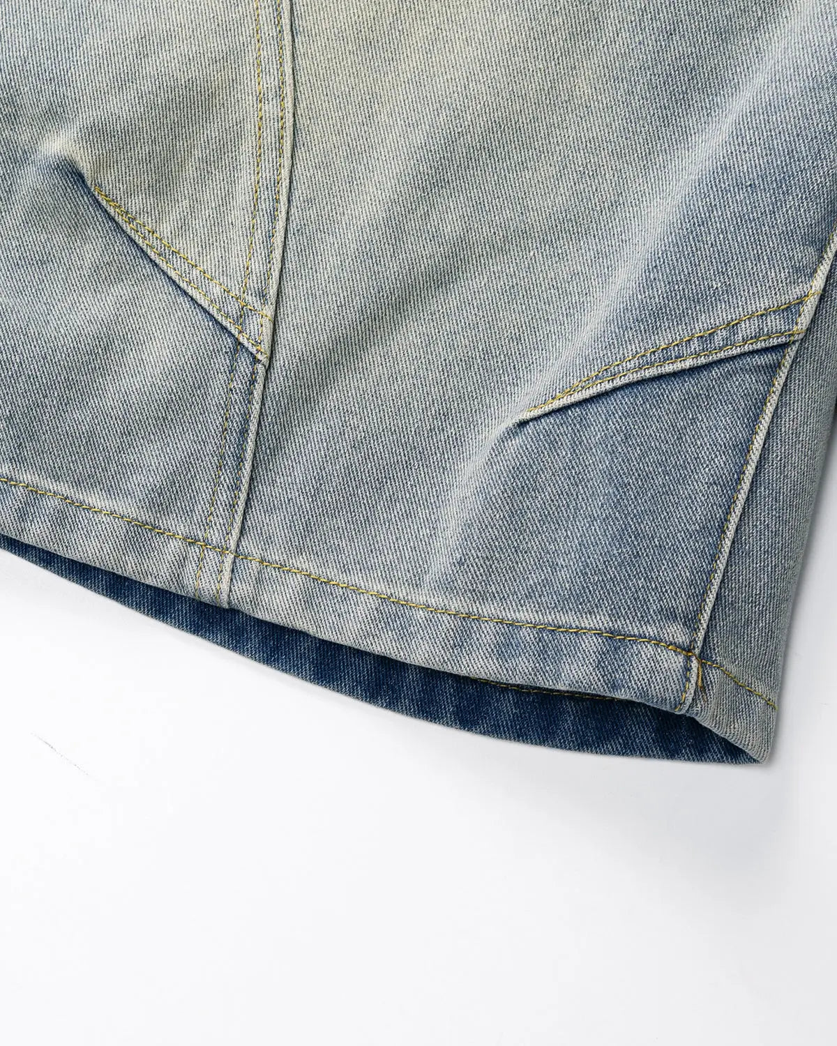 Structured Washed Denim Shorts | Inflation Streetwear