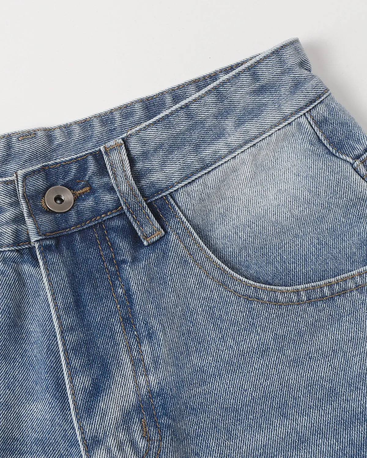Ripped Mid-Length Washed Denim Shorts | Inflation Streetwear