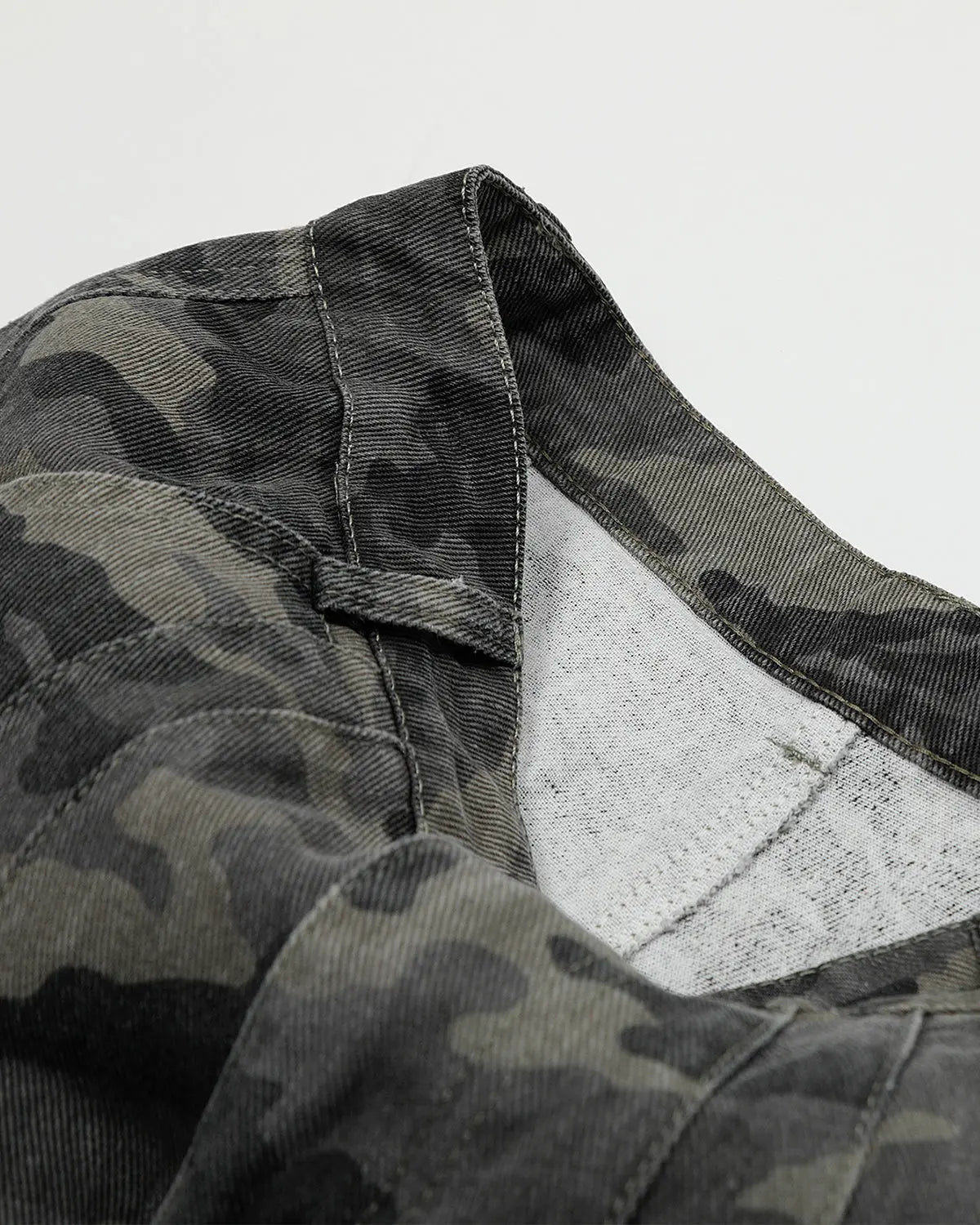 Embroidered Camo Cargo Shorts | Inflation Streetwear