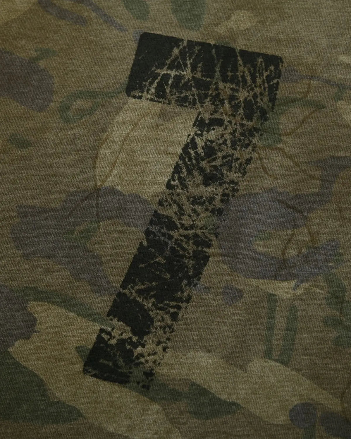 Lace Patchwork Camo Raglan Tees | Inflation Streetwear