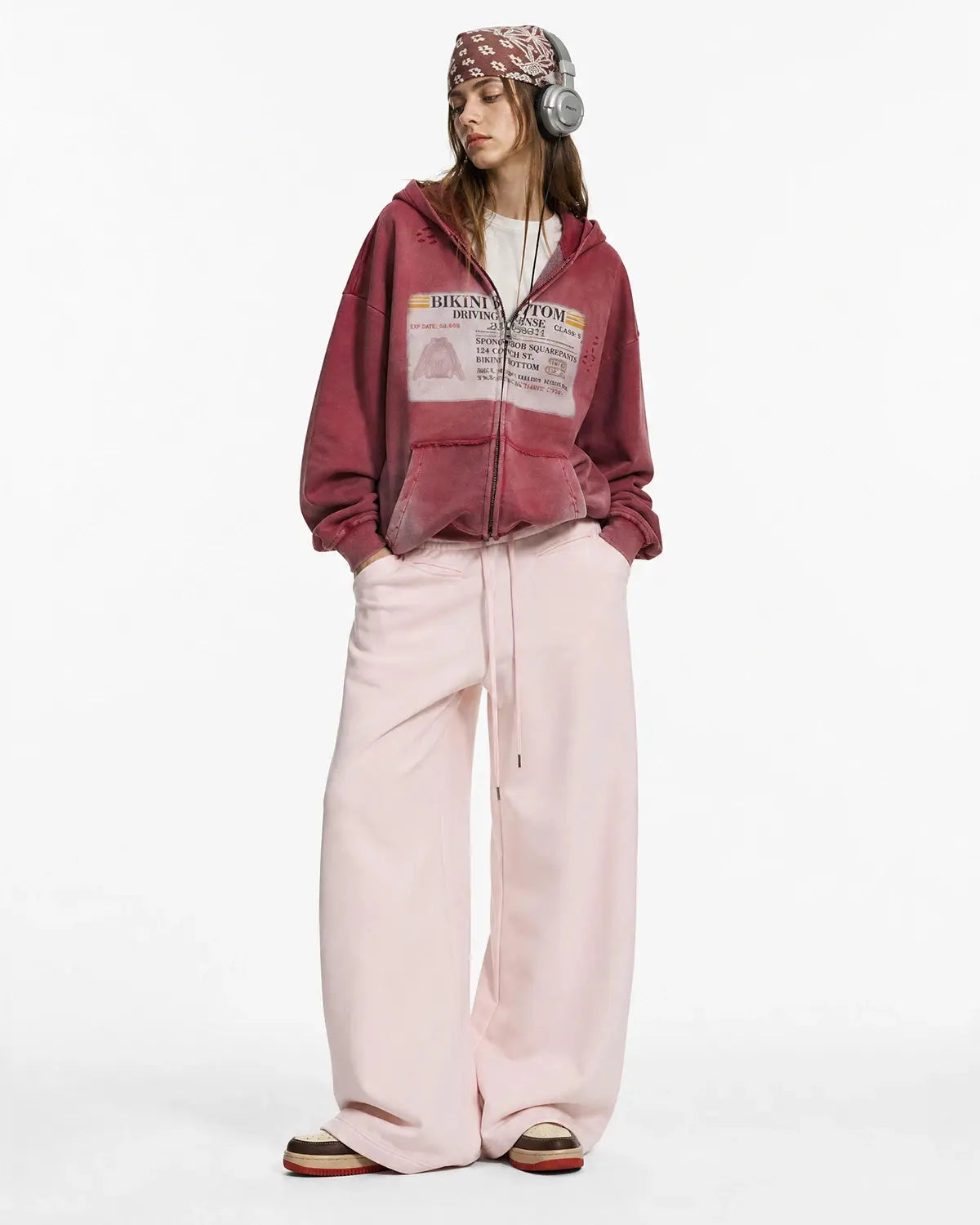 Curved Wide-Leg Sweatpants | Inflation Streetwear
