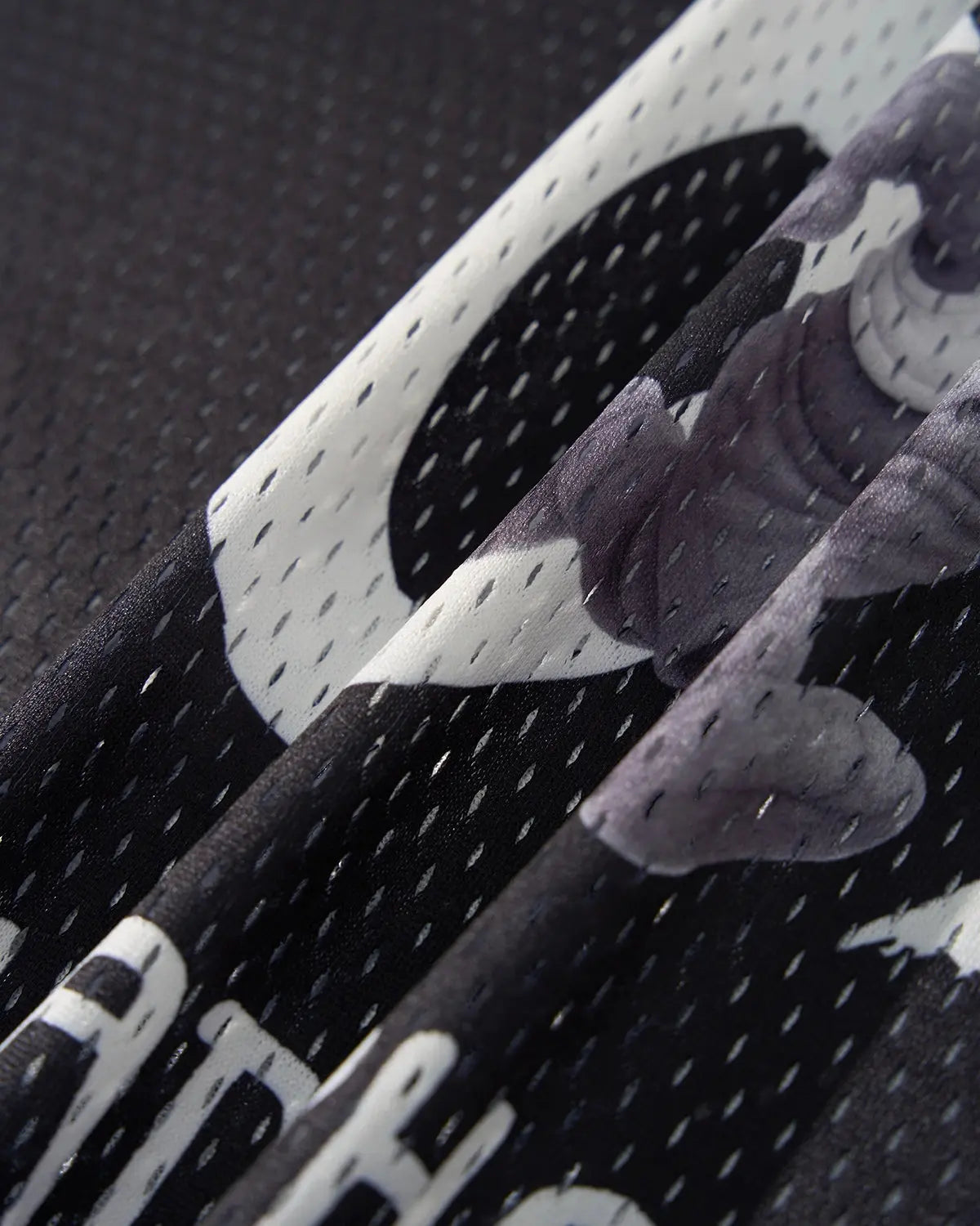 V-Neck Mesh Patchwork Jersey Tee | Inflation Streetwear
