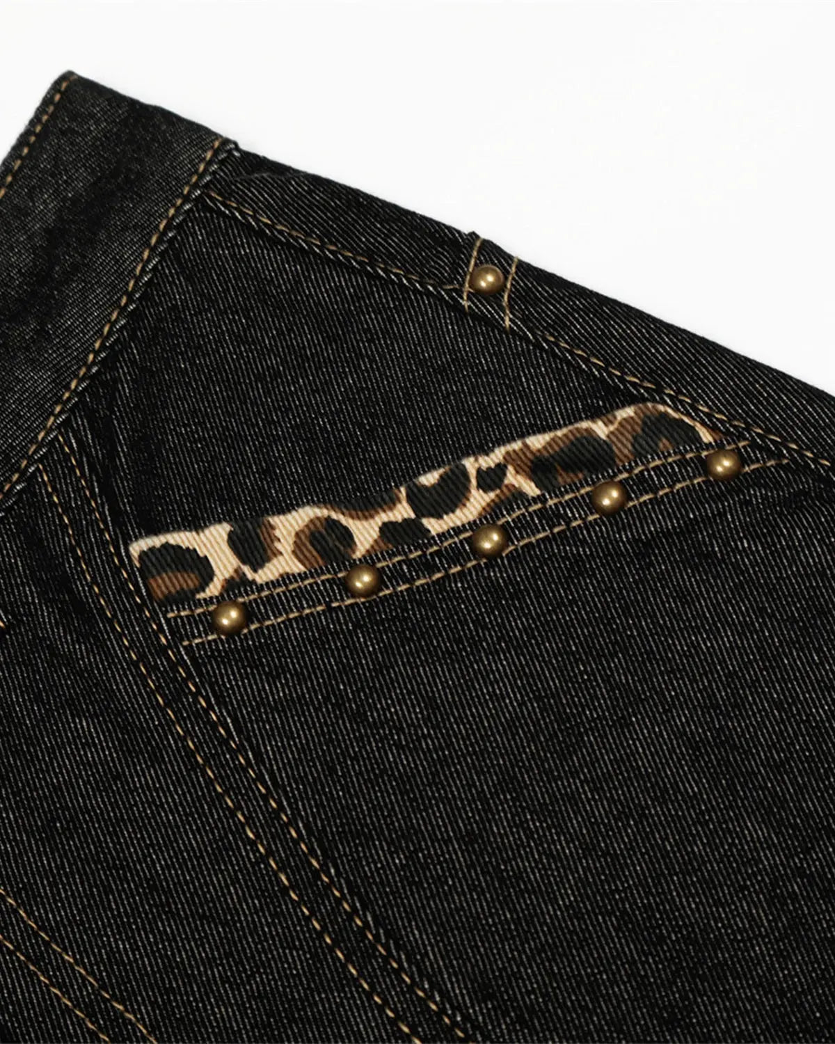 Gothic Cross Embroidery Barrel Jeans | Inflation Streetwear