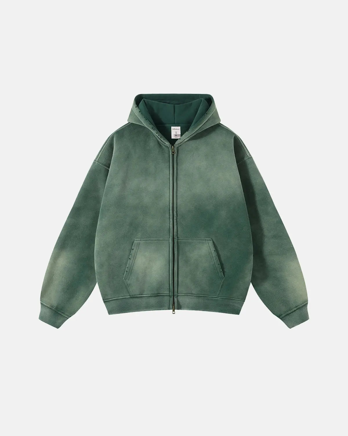 Acid Washed Zip Up Hoodies | Inflation Streetwear