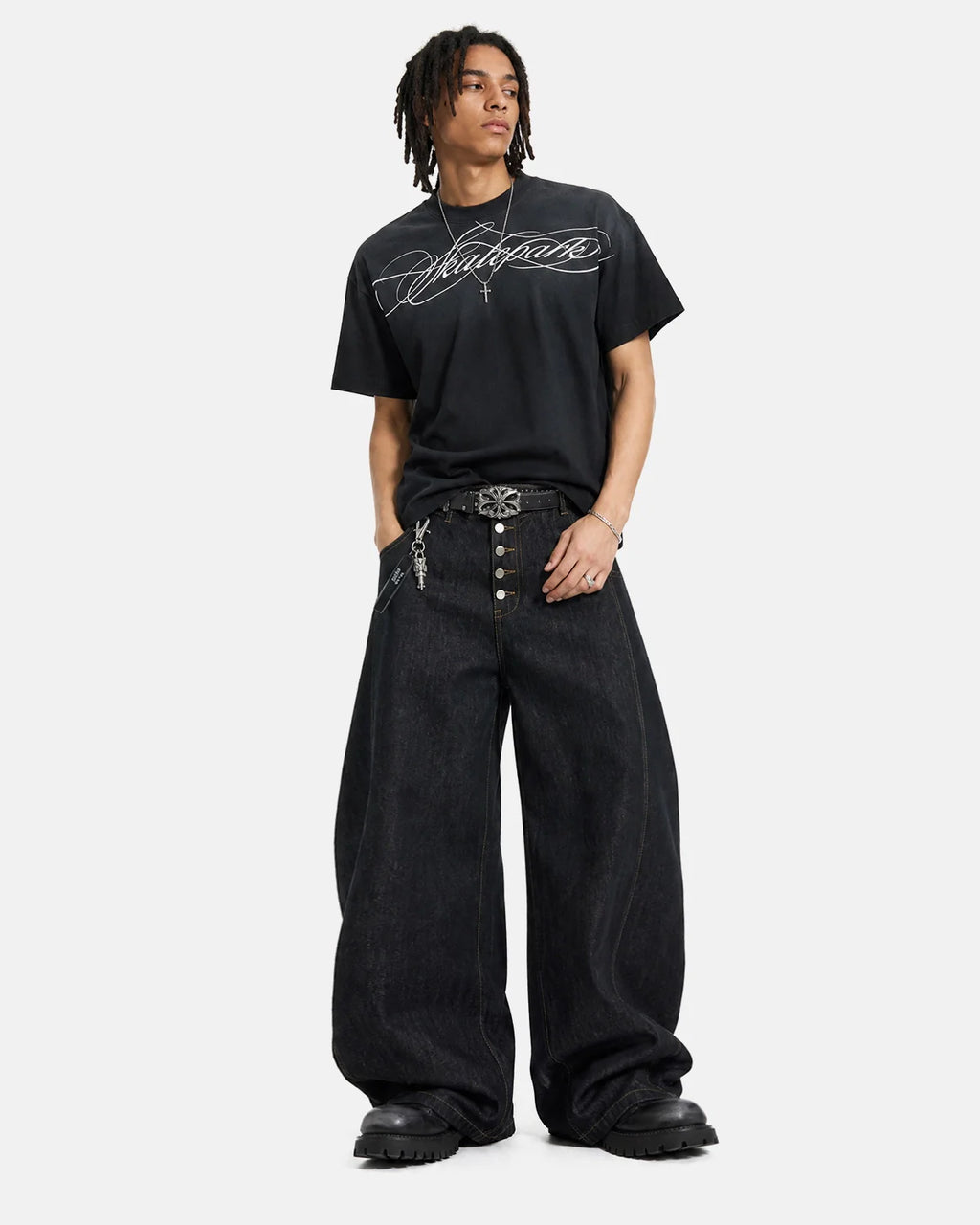 Monkey Wash Script Graphic Baby Tee | Inflation Streetwear