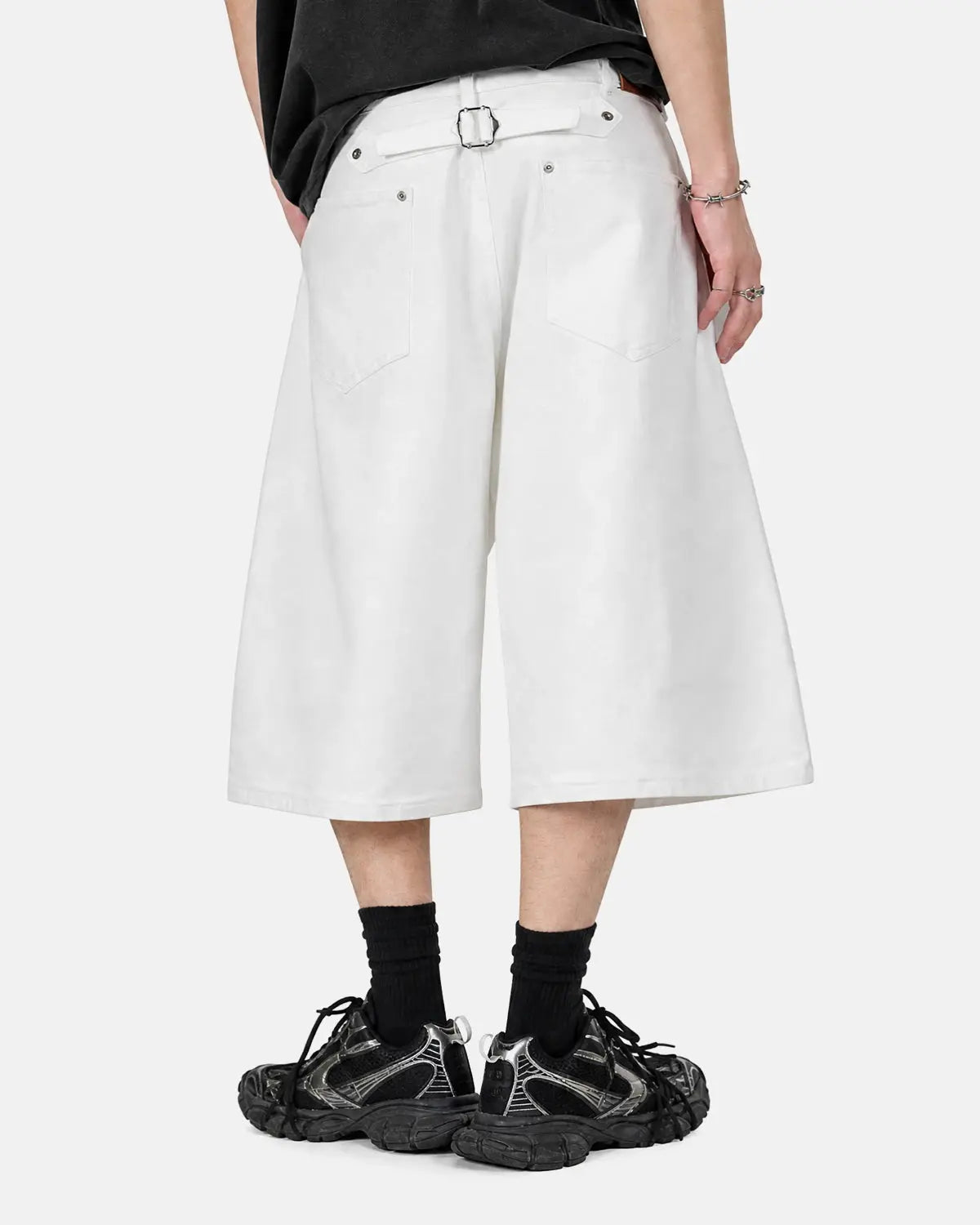 Back Buckle Longline Casual Shorts | Inflation Streetwear