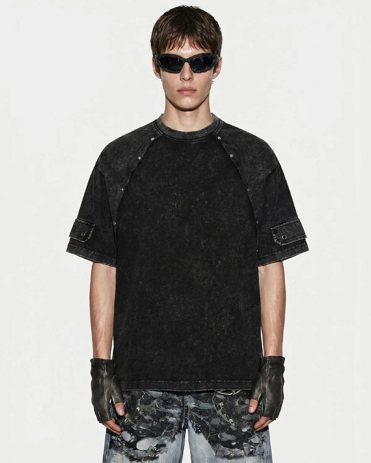 Deconstructed Washed Oversized T-Shirt | Inflation Streetwear