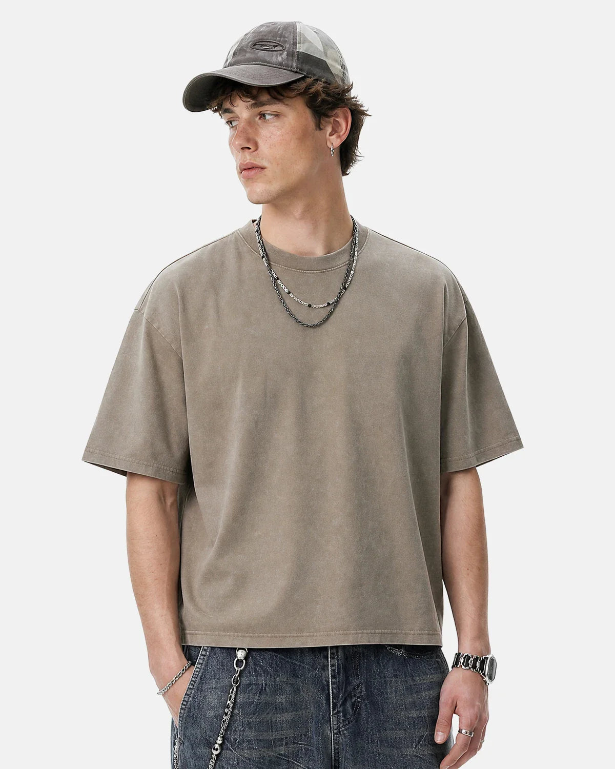 Snow Washed Heavyweight Boxy T-Shirt | Inflation Streetwear