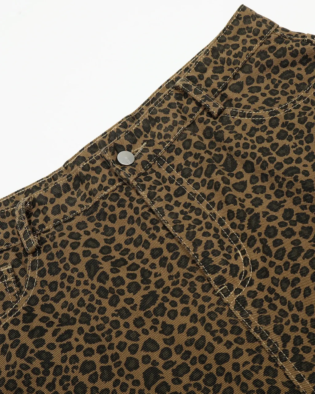 Leopard Print Barrel Longline Shorts | Inflation Streetwear